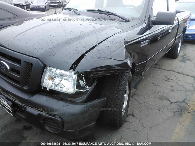 1FTZR45E09PA59479 - 2009 FORD RANGER SUPER CAB BLACK photo 6