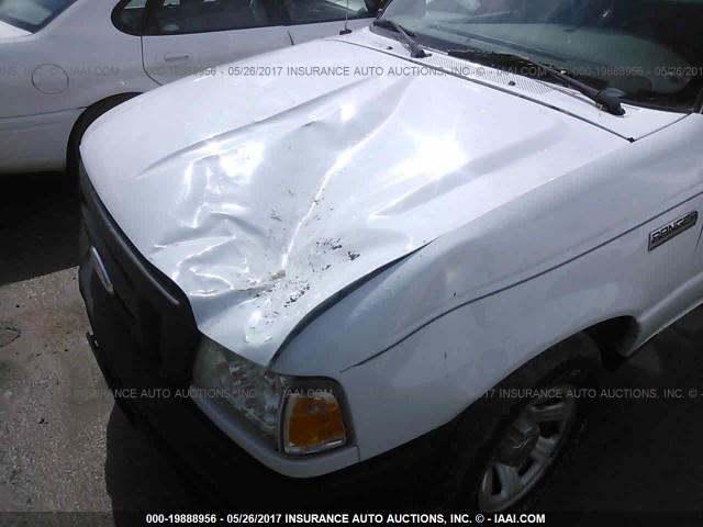 1FTYR14DX7PA04876 - 2007 FORD RANGER SUPER CAB WHITE photo 6