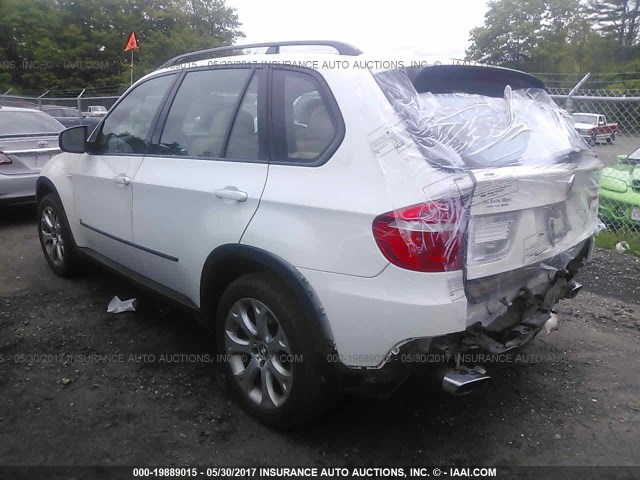 5UXFE83538L160304 - 2008 BMW X5 4.8I WHITE photo 3