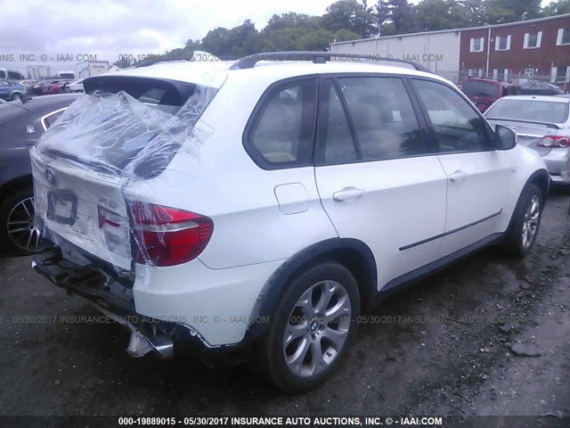 5UXFE83538L160304 - 2008 BMW X5 4.8I WHITE photo 4