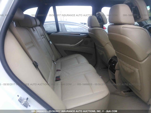 5UXFE83538L160304 - 2008 BMW X5 4.8I WHITE photo 8