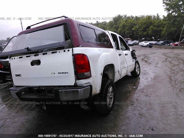 3GTP2VE76DG289026 - 2013 GMC SIERRA K1500 SLE WHITE photo 4