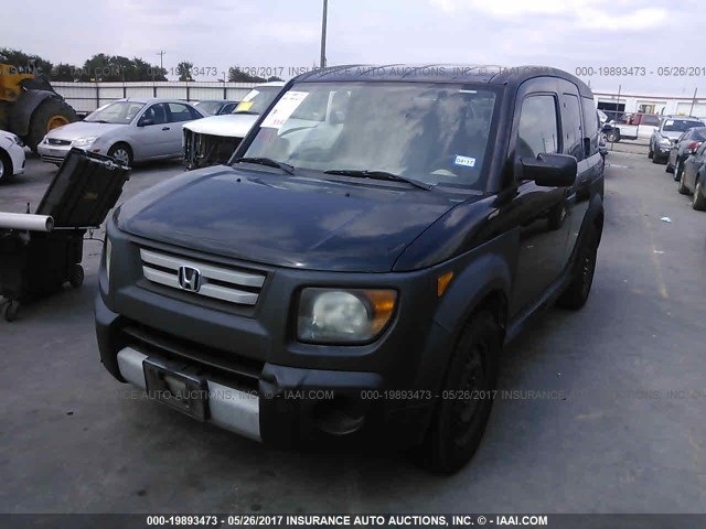 5J6YH18337L004501 - 2007 HONDA ELEMENT LX BLACK photo 2