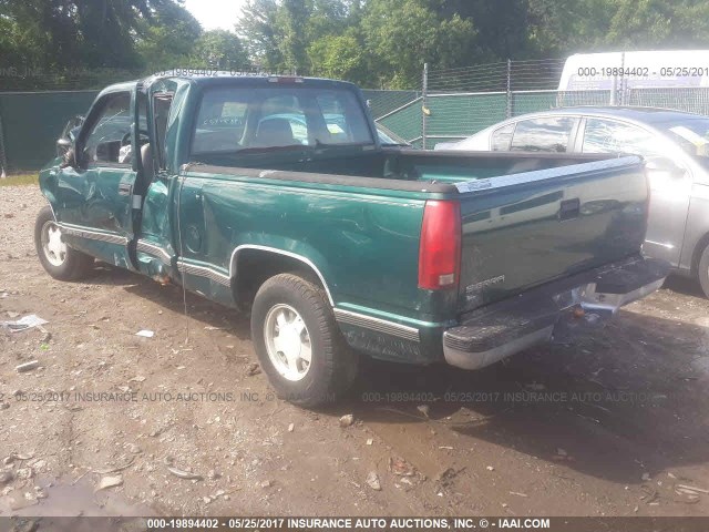 2GTEC19W6T1546417 - 1996 GMC SIERRA C1500 GREEN photo 3