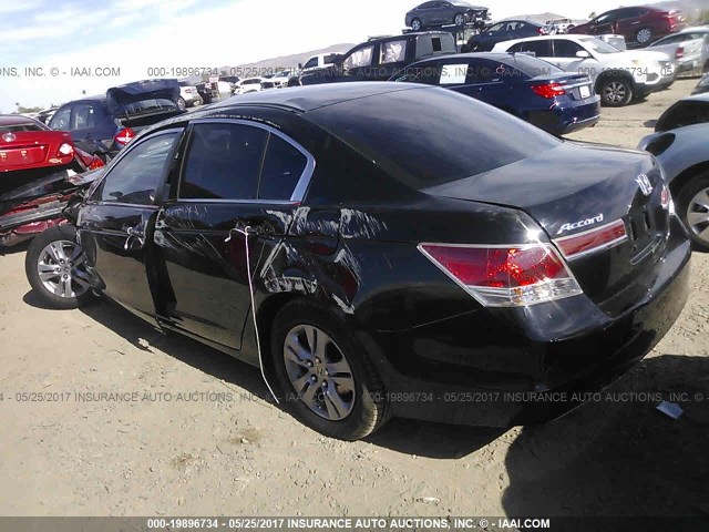 1HGCP2F63CA062816 - 2012 HONDA ACCORD SE BLACK photo 3