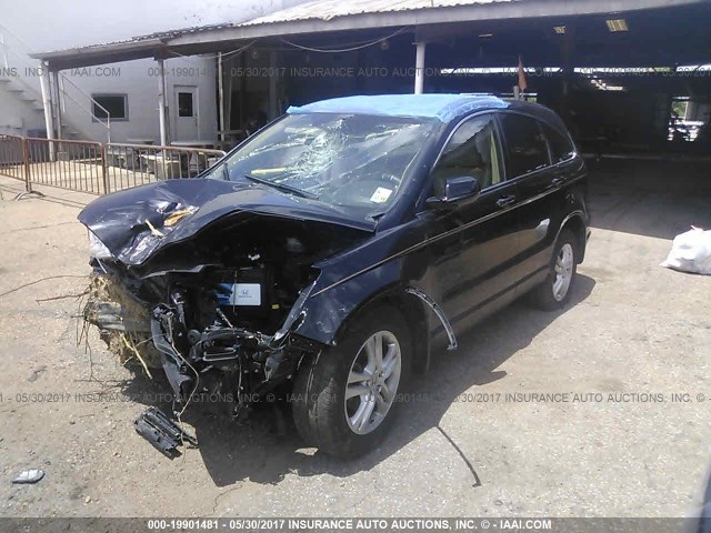 5J6RE3H73BL051483 - 2011 HONDA CR-V EXL BLACK photo 2