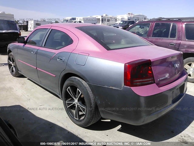 2B3KA43G47H719071 - 2007 DODGE CHARGER SE/SXT GRAY photo 3