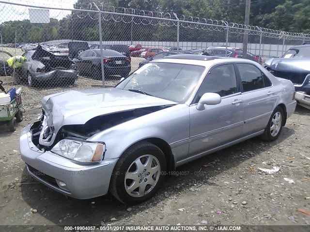 JH4KA96562C000176 - 2002 ACURA 3.5RL SILVER photo 2