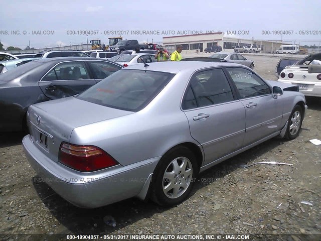 JH4KA96562C000176 - 2002 ACURA 3.5RL SILVER photo 4