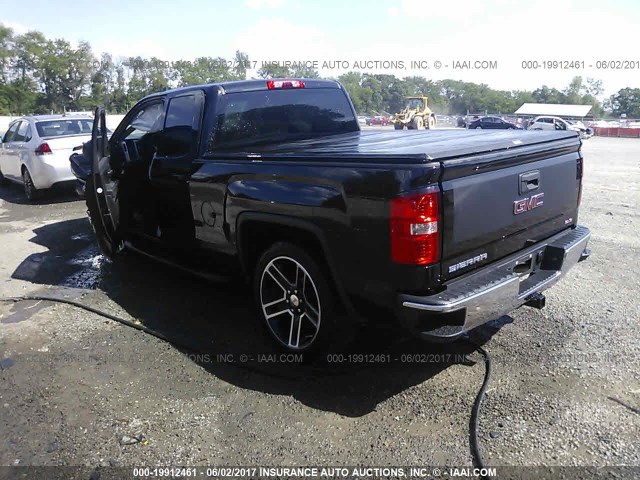 1GTV2UEC8FZ226723 - 2015 GMC SIERRA K1500 SLE BLACK photo 3