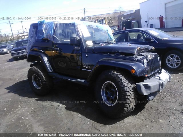 1C4AJWBG7DL533451 - 2013 JEEP WRANGLER SAHARA BLACK photo 1