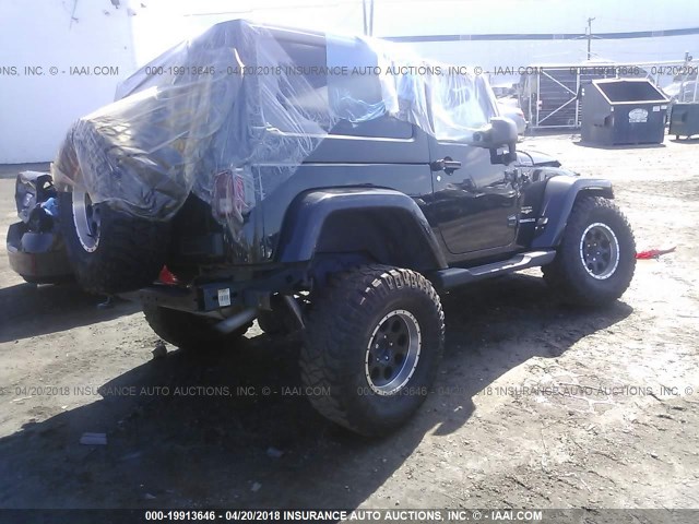 1C4AJWBG7DL533451 - 2013 JEEP WRANGLER SAHARA BLACK photo 4