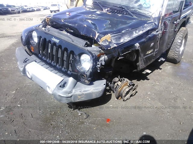 1C4AJWBG7DL533451 - 2013 JEEP WRANGLER SAHARA BLACK photo 6