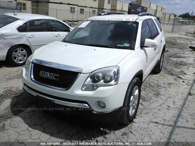 1GKEV23D09J101729 - 2009 GMC ACADIA SLT-1 WHITE photo 2