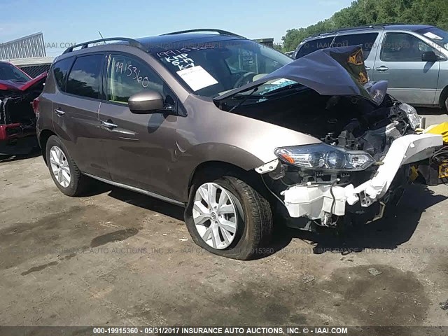 JN8AZ1MW4EW503165 - 2014 NISSAN Murano S/SL/SV/LE BROWN photo 1