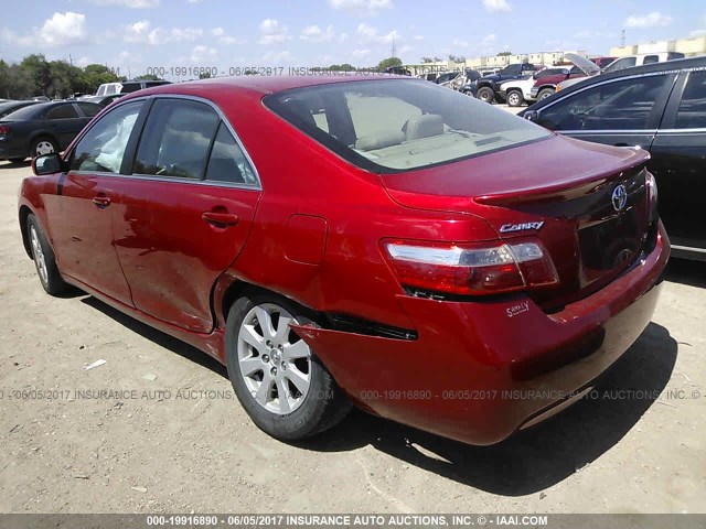 4T1BE46K37U175349 - 2007 TOYOTA CAMRY NEW GENERAT CE/LE/XLE/SE RED photo 3