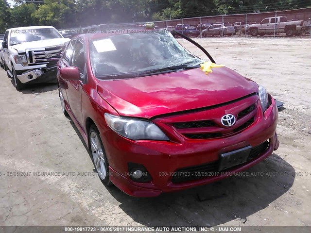 5YFBU4EE5DP158502 - 2013 TOYOTA COROLLA S/LE RED photo 1