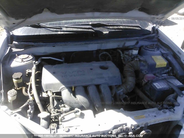 2T1KR32E05C464329 - 2005 TOYOTA COROLLA MATRIX XR SILVER photo 10