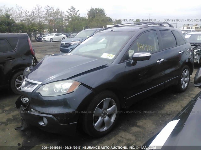 5J8TB18297A023303 - 2007 ACURA RDX GRAY photo 2