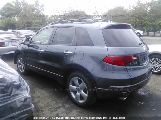 5J8TB18297A023303 - 2007 ACURA RDX GRAY photo 3