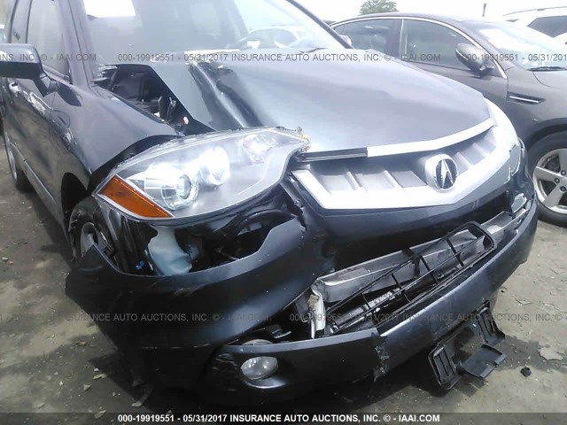 5J8TB18297A023303 - 2007 ACURA RDX GRAY photo 6