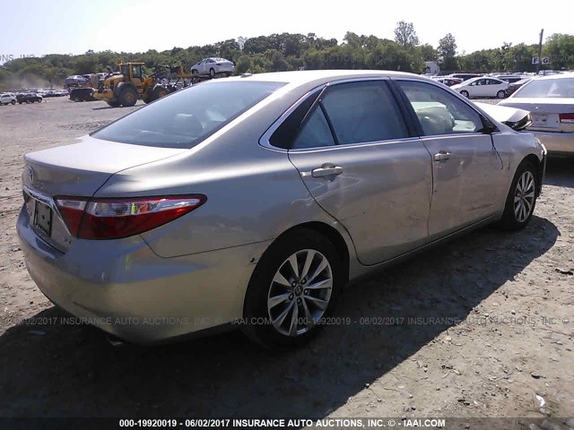 4T1BK1FK9GU573673 - 2016 TOYOTA CAMRY XSE/XLE Qızıl foto 4