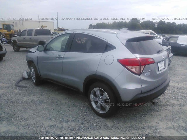 3CZRU5H71HM723126 - 2017 HONDA HR-V EXL SILVER photo 3