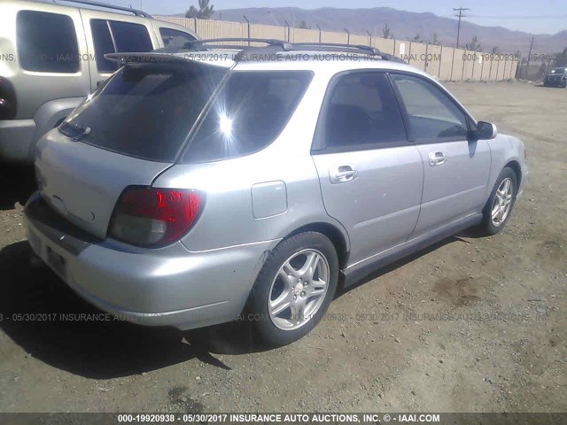 JF1GG29662G806440 - 2002 SUBARU IMPREZA WRX SILVER photo 4