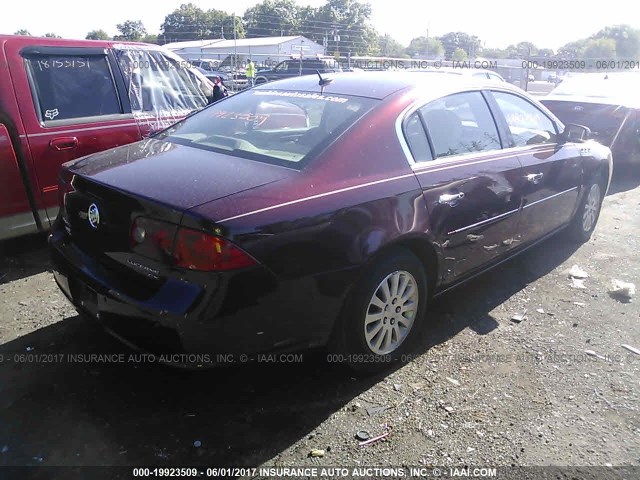 1G4HP57296U150317 - 2006 BUICK LUCERNE CX MAROON photo 4