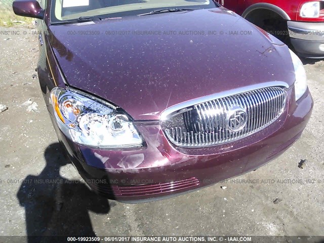 1G4HP57296U150317 - 2006 BUICK LUCERNE CX MAROON photo 6