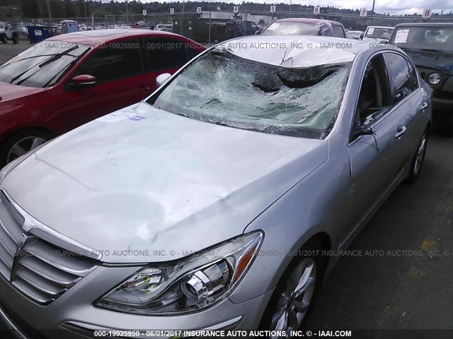 KMHGC4DD7DU214763 - 2013 HYUNDAI GENESIS 3.8L SILVER photo 6