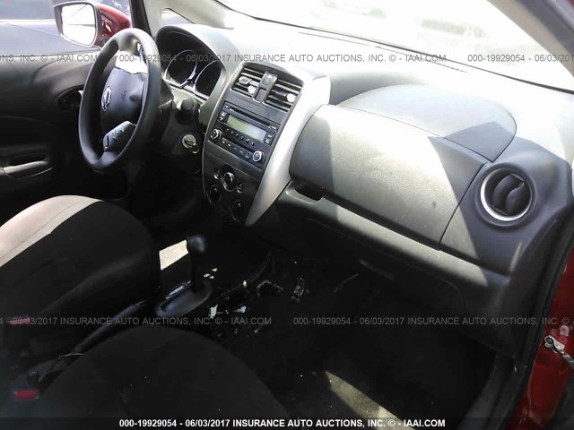 3N1CE2CP9FL429185 - 2015 NISSAN VERSA NOTE S/S PLUS/SV/SL/SR RED photo 5
