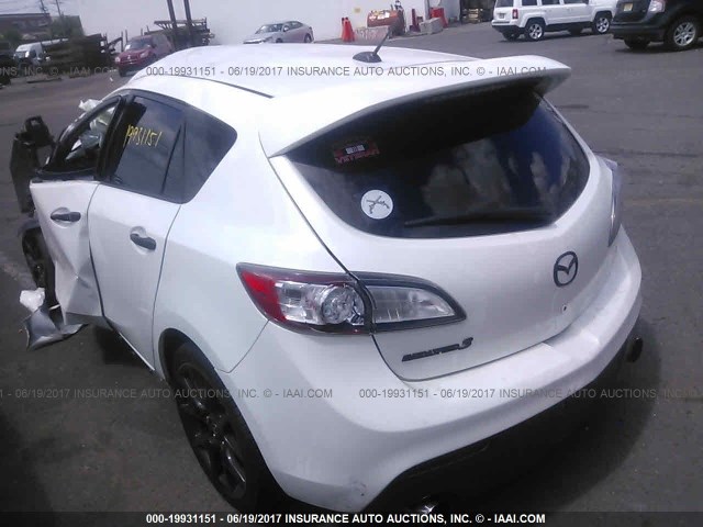 JM1BL1L42D1790910 - 2013 MAZDA SPEED 3 WHITE photo 3