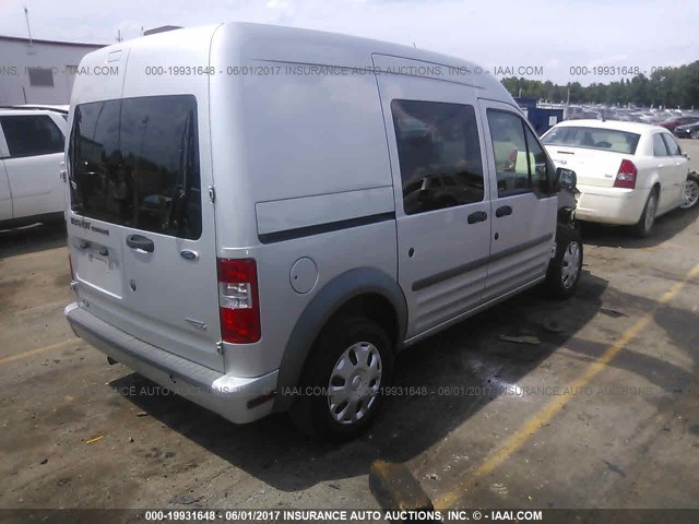 NM0LS6BNXCT111657 - 2012 FORD TRANSIT CONNECT XLT SILVER photo 4