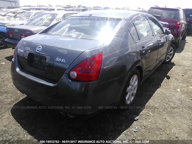 1N4BA41E27C864831 - 2007 NISSAN MAXIMA SE/SL GRAY photo 4