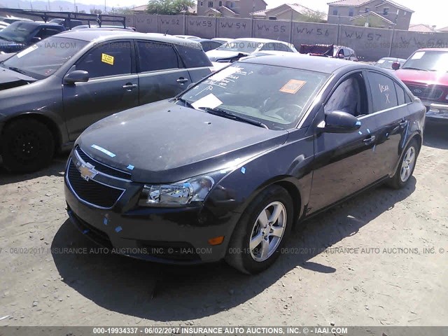 1G1PC5SB2D7287123 - 2013 CHEVROLET CRUZE LT GRAY photo 2