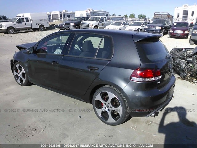 WVWHD7AJ0DW009730 - 2013 VOLKSWAGEN GTI GRAY photo 3