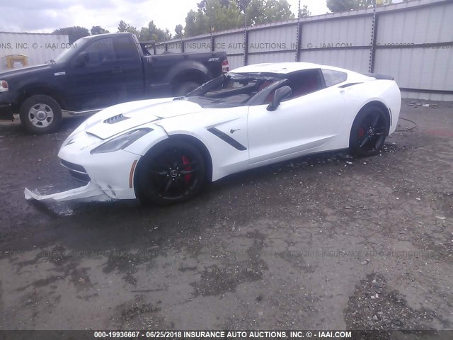 1G1YK2D77F5102044 - 2015 CHEVROLET CORVETTE STINGRAY/2LT/Z51 WHITE photo 2