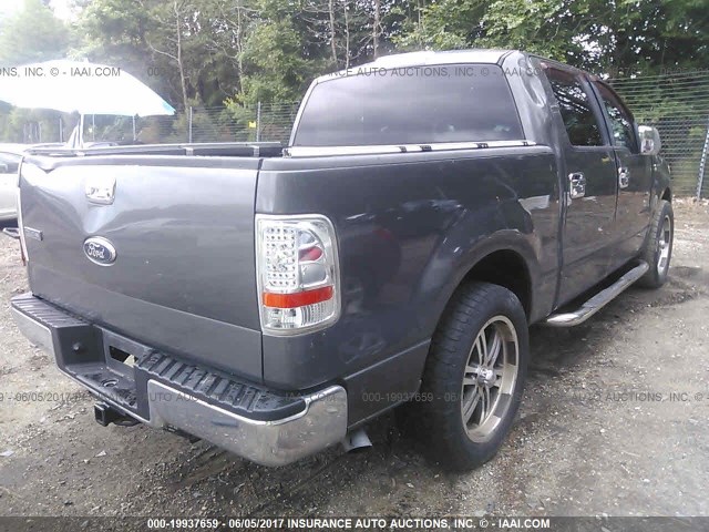 1FTRW12W67KC33568 - 2007 FORD F150 SUPERCREW BROWN photo 4