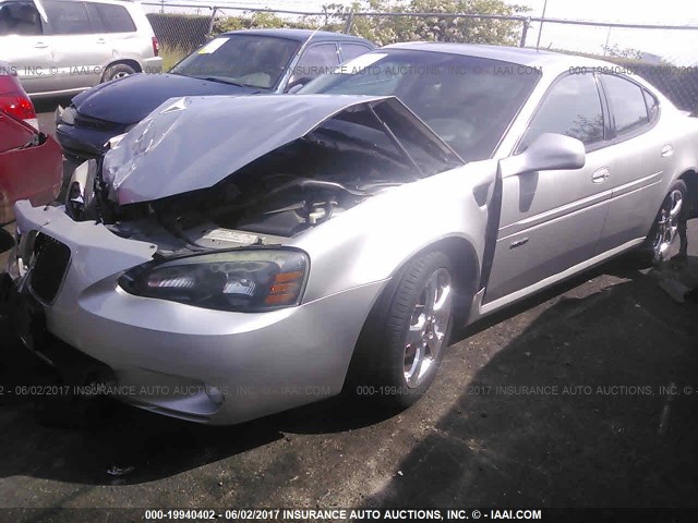 2G2WC58C161195363 - 2006 PONTIAC GRAND PRIX GXP SILVER photo 2