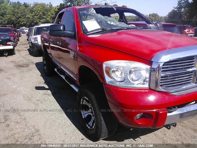 1D7KS28C07J558888 - 2007 DODGE RAM 2500 ST/SLT RED photo 1