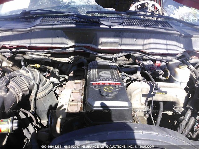 1D7KS28C07J558888 - 2007 DODGE RAM 2500 ST/SLT 红色 照片 10