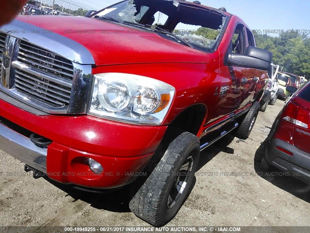 1D7KS28C07J558888 - 2007 DODGE RAM 2500 ST/SLT RED photo 2