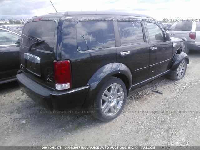 1D8GU58K57W723308 - 2007 DODGE NITRO SLT BLACK photo 4