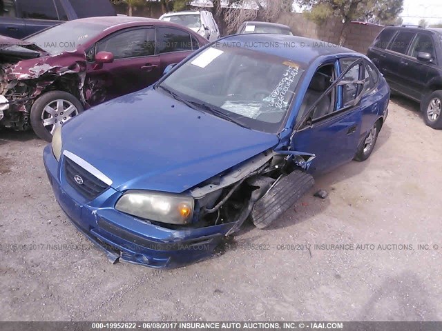 KMHDN56D75U165257 - 2005 HYUNDAI ELANTRA GLS/GT BLUE photo 2