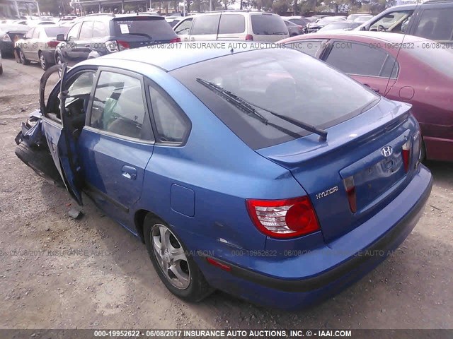 KMHDN56D75U165257 - 2005 HYUNDAI ELANTRA GLS/GT BLUE photo 3