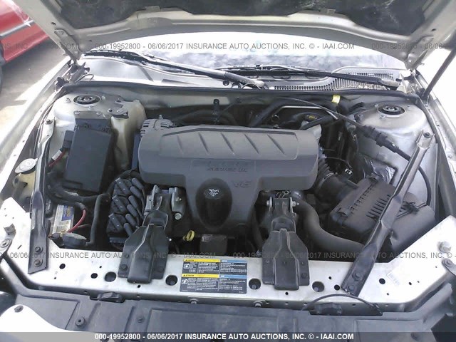 2G2WP552561303225 - 2006 PONTIAC GRAND PRIX SILVER photo 10