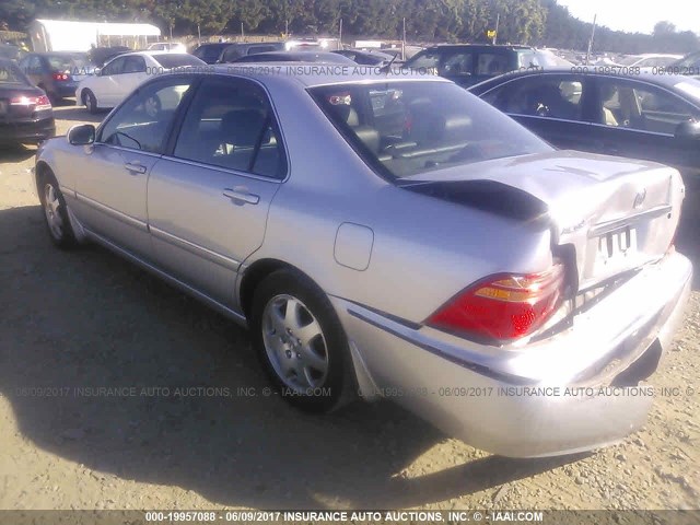 JH4KA96542C003500 - 2002 ACURA 3.5RL SILVER photo 3