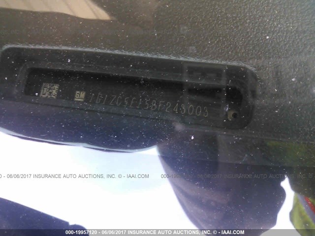 1G1ZC5E15BF243003 - 2011 CHEVROLET MALIBU 1LT 黑色 照片 9