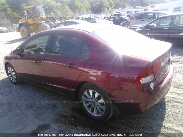 2HGFA16929H359265 - 2009 HONDA CIVIC EXL 栗色 照片 3